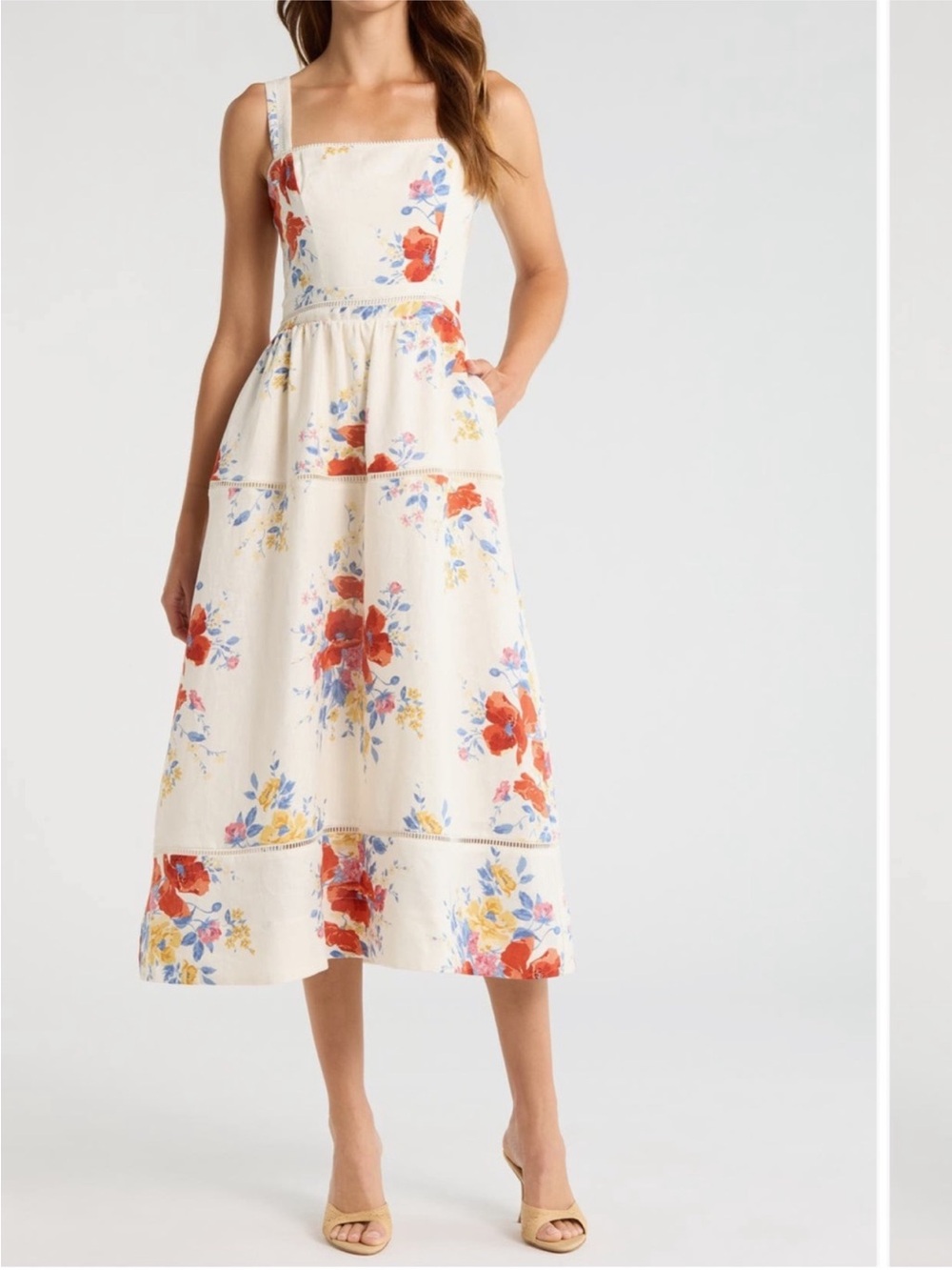 ✨NEW✨ Reformation Everett Linen Sun
Dress Midi in Soprano - Picture 1 of 7
